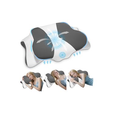 Ортопедична подушка з ефектом пам'яті (Memory Foam) для шиї та голови, ергономічна антихрапічна подушка для сну на боці, спині та животі