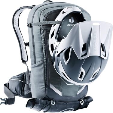 Рюкзак Deuter Flyt 20 з протектором для велосипедистів, графітово-чорний, 20 л, довгий