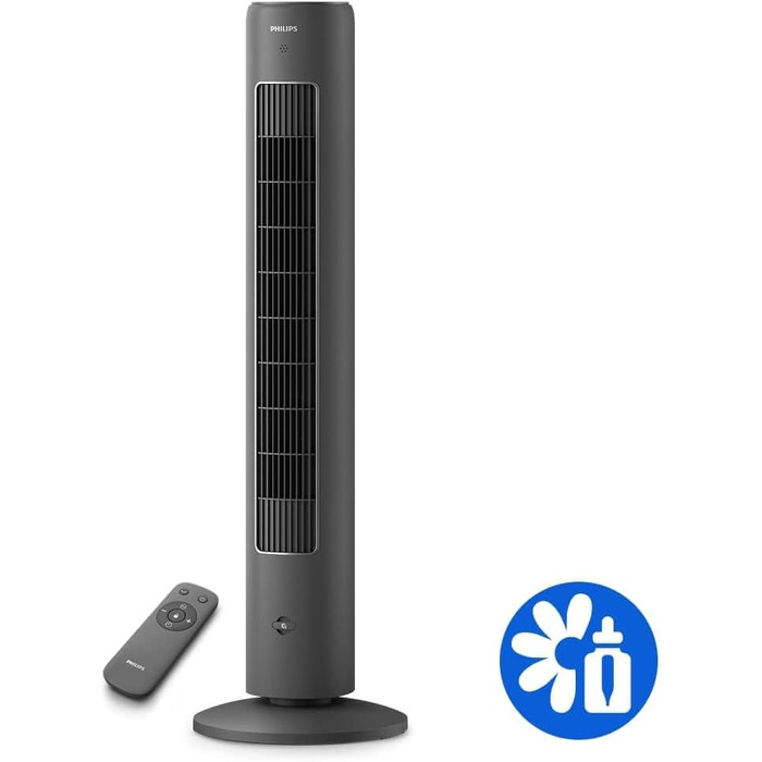 Вентилятор вежний Philips Serie 5000, 105 см, пульт, таймер, 3 режими, сірий (CX5535/11)