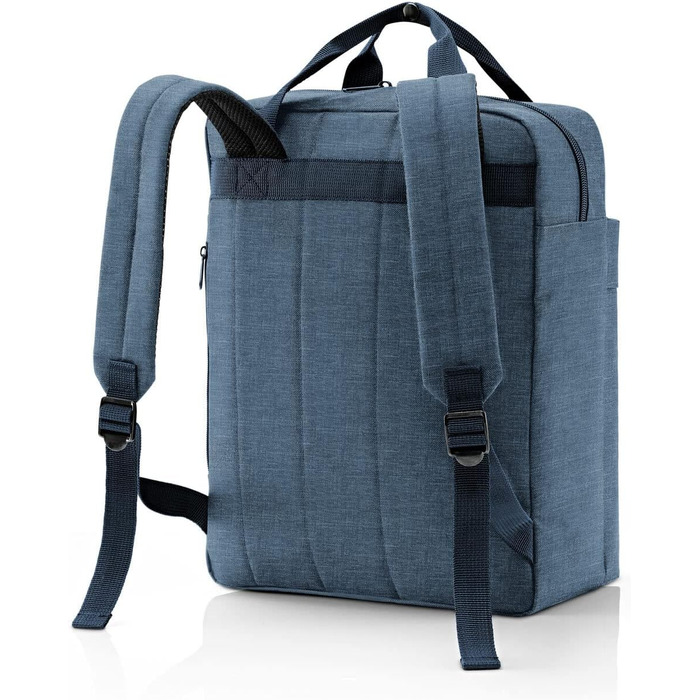 Рюкзак reisenthel allday M Twist Blue – універсальний водонепроникний для подорожей, роботи, покупок, ручна поклажа