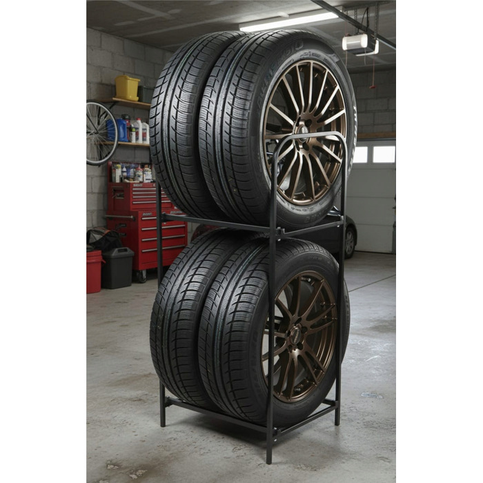 Сталевий стійка для шин Woodpecker 4x255 см, порошкове фарбування