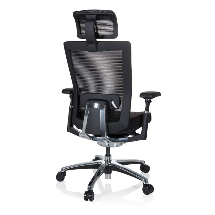Крісло офісне NOVA PRO I ALU Тканина чорна hjh OFFICE
