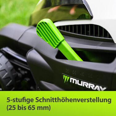 Електричний газонокосарка Murray LE320E 2-в-1: 1200W, ширина косіння 32 см, об'єм травоспіральної коробки 27 л, ергономічна ручка, захист від перевантаження