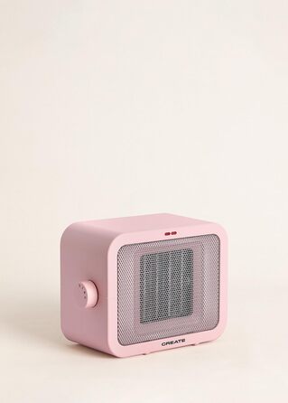 Керамічний обігрівач CREATE WARM BOX рожевий, 1500 Вт, портативний, 2 режими, термостат, PTC, захист від перегріву