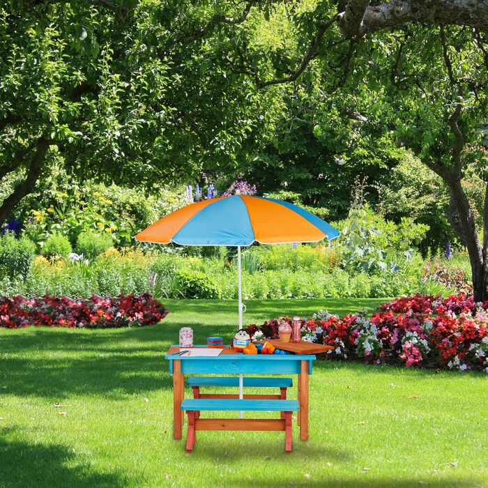 Дитячий садовий набір Relaxdays з парасолькою