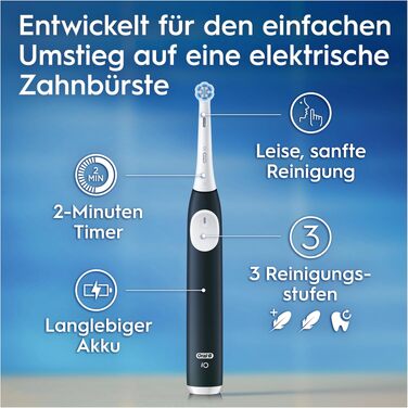 Електрична зубна щітка Oral-B iO Series 2 з магнітною технологією, 3 режими чищення, колір Forest Green