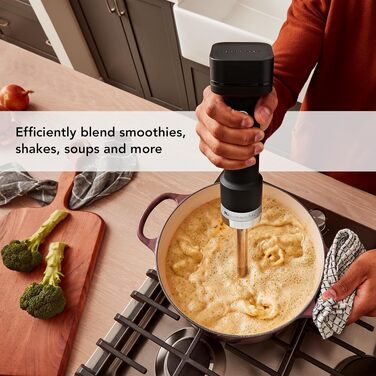 Погружний блендер KitchenAid Go KHBRV05BM з насадками, акумулятор продається окремо