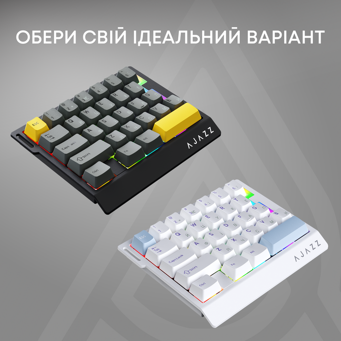 Дротова магнітна клавіатура Ajazz AK029 Ice lsland Magnetic Switch (AK029-I-BY)