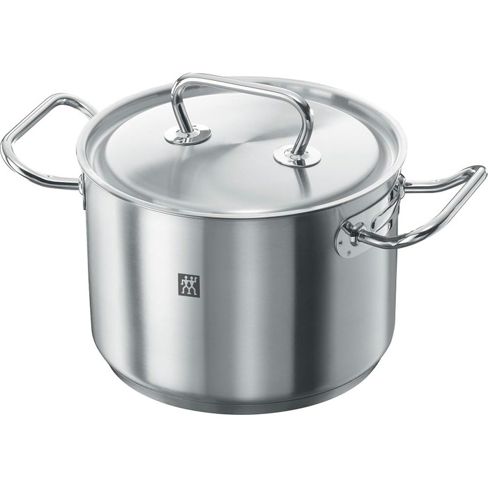 Набір каструль ZWILLING Twin Classic 5-ти частинний, з кришкою, для індукційних плит, не покритий, з нержавіючої сталі, срібний