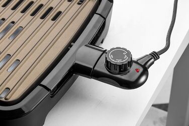 Електричний гриль George Foreman Smokeless для дому, бездимний, антипригарний, з піддоном для жиру, регулятором температури, вертикальне зберігання, модель 25850-56