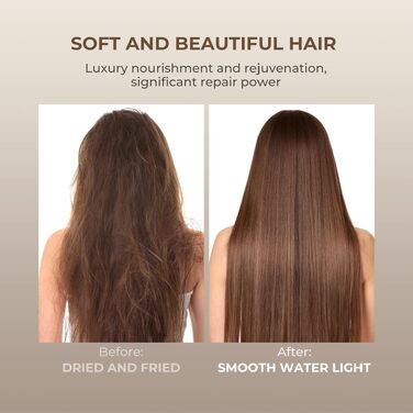 UKLISS 6-в-1 Hairstyler: Фен-щітка для волосся з насадкоми, автоматична плойка, професійний фен для укладання (Золото-блакитний)