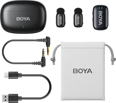 Бездротовий петличний мікрофон BOYA mini-18 TRS for camera Black