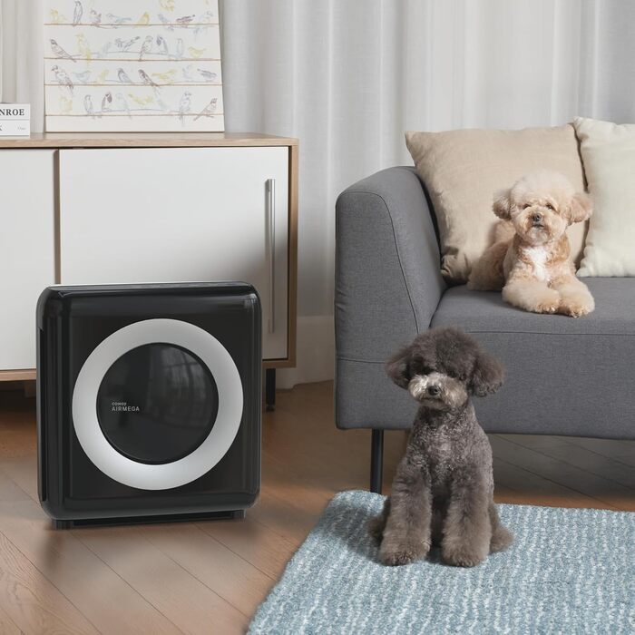 Очищувач повітря Coway Mighty AP-1512HH з HEPA-фільтром для дому та алергіків, білий (CADR 421 м³/год, від пилу, шерсті тварин та пилку)