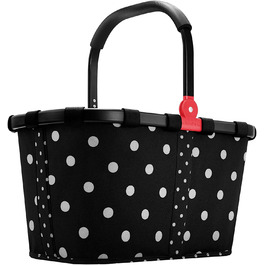 Кошик для покупок reisenthel Carrybag 22 л, чорний, Mixed Dots, спеціальна серія, міцний алюмінієвий каркас