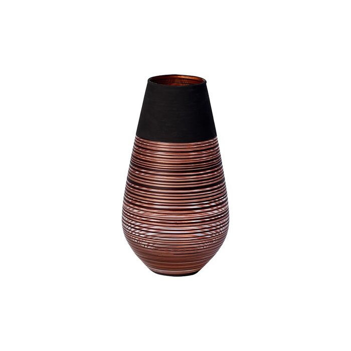 Ваза для квітів Villeroy & Boch Manufacture Swirl Soliflor, 18 см, кришталь, бронзовий, чорний
