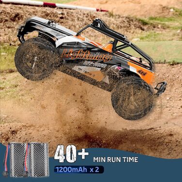 RC Автомобіль Monster Truck 1:18 4WD 40 км/год, радіокерування, водонепроникний, подарунок для підлітків та дорослих