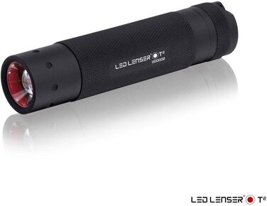 Ліхтарик Ledlenser T² тактичний LED, 240 лм, 180 м, металевий корпус, на батарейках AAA, для полювання, риболовлі, туризму