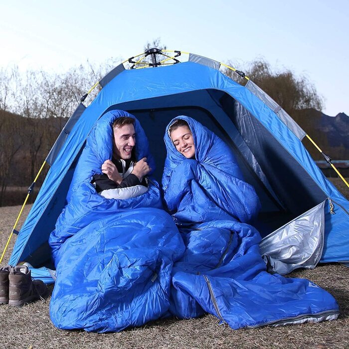 KingCamp Спальний мішок 3-4 сезони, легкий, теплий, рожевий, 165x70 см, для дорослих і дітей, для кемпінгу та подорожей, L Zip, машинне прання