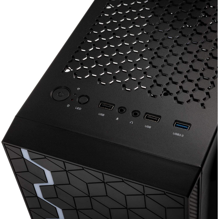 Корпус для ПК Kolink Inspire K8 ARGB Midi-Tower, загартоване скло, чорний, ігровий комп'ютерний корпус з підсвічуванням RGB
