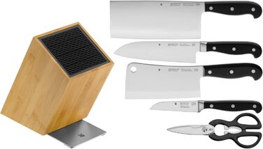 Набір ножів WMF Spitzenklasse Plus Asia з блоком FlexTec, 6 предметів, Made in Germany