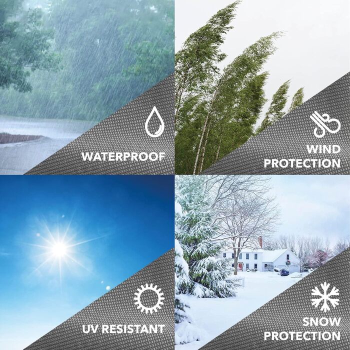 Чохол для парасольки Bosmere Allwetter, великий, з блискавкою, сірий (Розмір L)