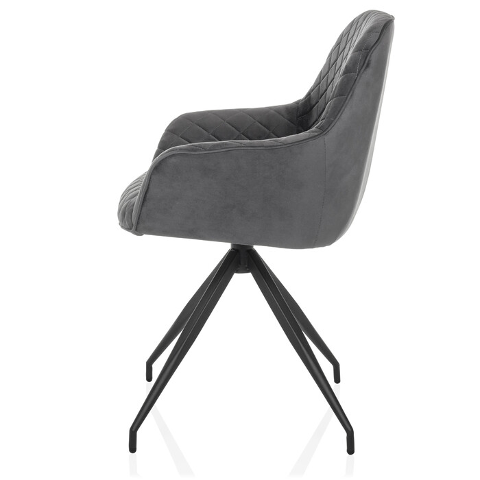 Стілець обідній ELVERUM Velvet Grey hjh LIVING