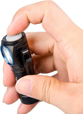 Ліхтарик TrustFire MC12 Mini LED, 1000 Люмен, акумулятор 16340, магнітна USB зарядка, без налобного ременя, чорний