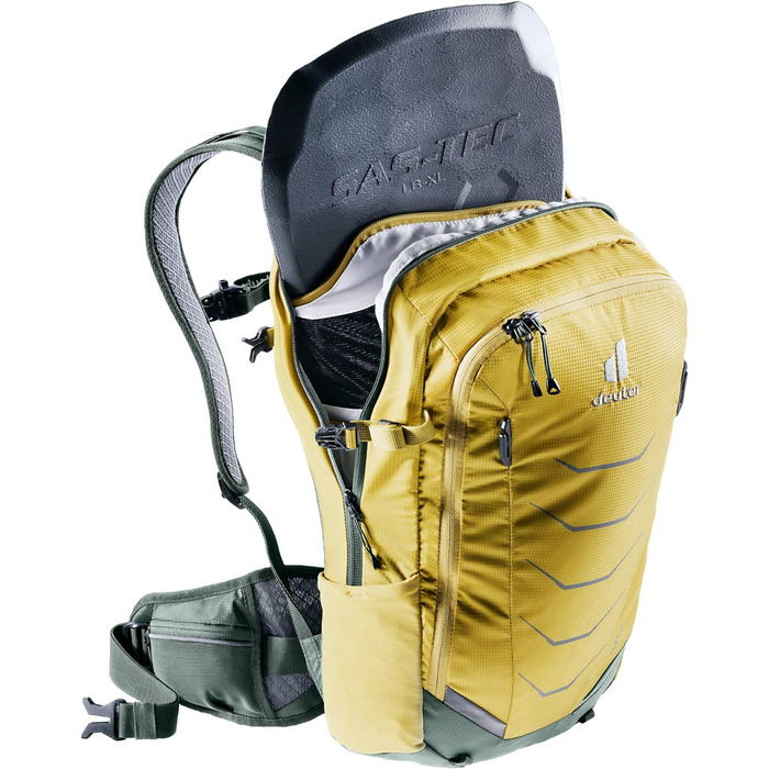 Рюкзак для велосипедистів Deuter Flyt 14 з протектором, унісекс, жовто-зелений