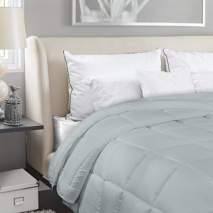 Ковдра Utopia Bedding для 2 осіб, 220x240 см, білий колір, 4 пори, мікрофібра, поліестер