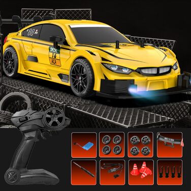 RC Автомобіль Goolsky Drift 1/16 4WD 40 км/год 2.4GHz, радіокерування, чорний