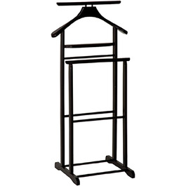 Стійка для одягу HAKU Möbel, дерев'яна, чорна, 36x47x102 см