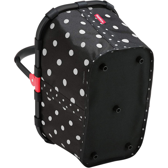 Кошик для покупок reisenthel Carrybag 22 л, чорний, Mixed Dots, спеціальна серія, міцний алюмінієвий каркас