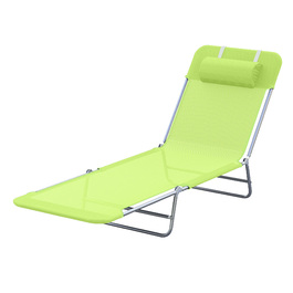 Outsunny Sun Lounger Садовий шезлонг Relax Lounger 4 кольори, складний шезлонг для ванни, шезлонг з сошками для саду та балкона