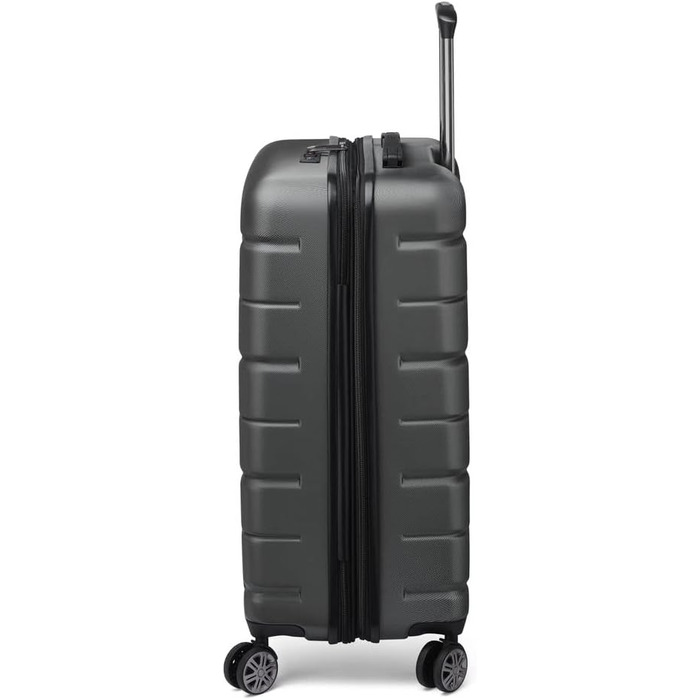 Валіза Delsey Paris Belmont Plus розширювана, 68 см, 4 подвійні колеса, чорна