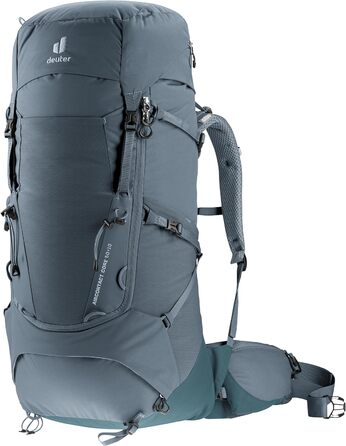 Туристичний рюкзак deuter Aircontact Core 50+10 л, графітовий, модель 2024, для трекінгу
