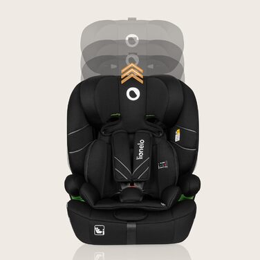 Автокрісло Lionelo Levi One i-Size 76-150 см, Група 1 2 3, Чорний, R129 i-Size