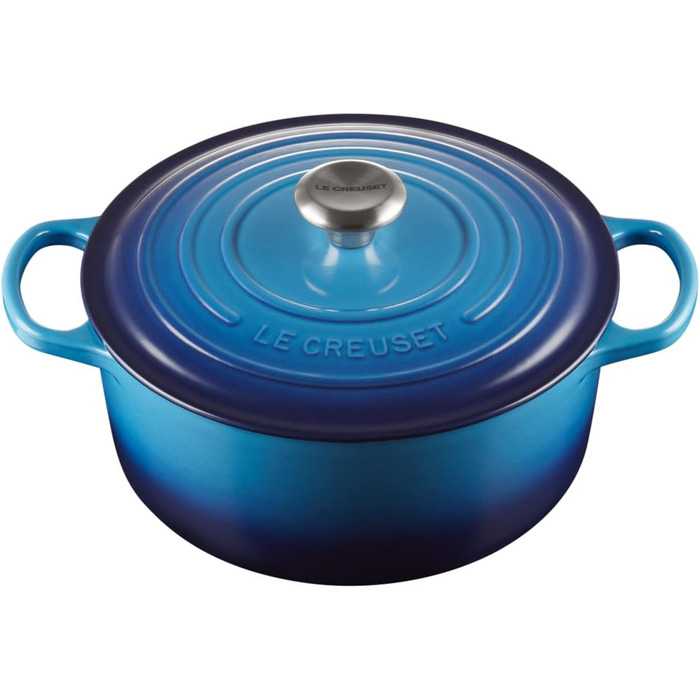 Le Creuset Signature Чавунний жаровня з кришкою, 26 см, 4.2 л, для всіх типів плит, включаючи індукційну, вишневий колір