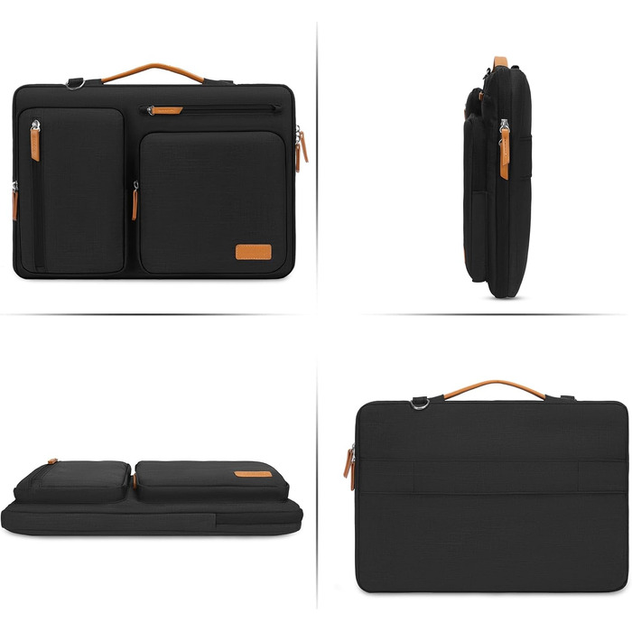 Чохол-сумка для ноутбука MOSISO 16 дюймів 360° захисний, для MacBook Pro M1 M2 M3 M4 M5, Lenovo, HP, чорний