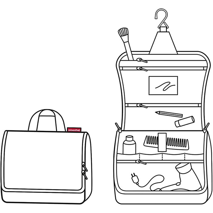 Дорожня сумка Reisenthel Allrounder L з великою косметичкою Toiletbag XL, горошок