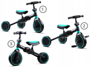 Дитячий триколісний велосипед 3в1 + біговел та каталка Tiny Bike SP0663