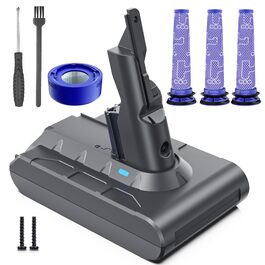 Акумулятор Keenstone V8 8000mAh для пилососа Dyson SV10 V8 Absolute, Animal, Motorhead, Fluffy, Slim, Total Clean, Extra + 3 фільтри
