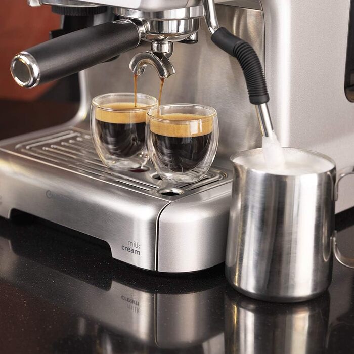 Еспресо-кавомашина Cecotec Cumbia Power 20 Barista Aromax - 2900 Вт, 2 системи нагріву, 20 бар, манометр