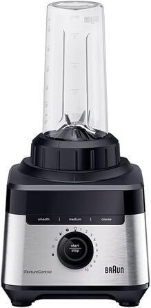 Блендер Braun PowerBlend 9 JB9040BK чорний, 1600 Вт, 2л, 18 програм, 10 швидкостей