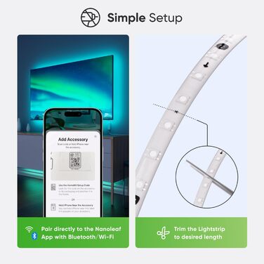 Nanoleaf String Lights Outdoor IP44 | 25 метрів, 300 LED, 18W, 220-240VAC, EU | Рядок світлодіодів для декорування