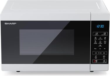 Мікрохвильова піч SHARP MS51ES, 900 Вт, 11 режимів, функція розморожування, 513x306x394 мм, срібляста