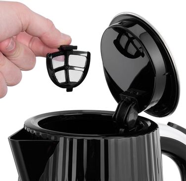 Електричний чайник Russell Hobbs Eden 1.7л 2400W, колір малиновий (Himbeere), нержавіюча сталь, з фільтром від накипу та індикатором рівня води, модель 27362-70
