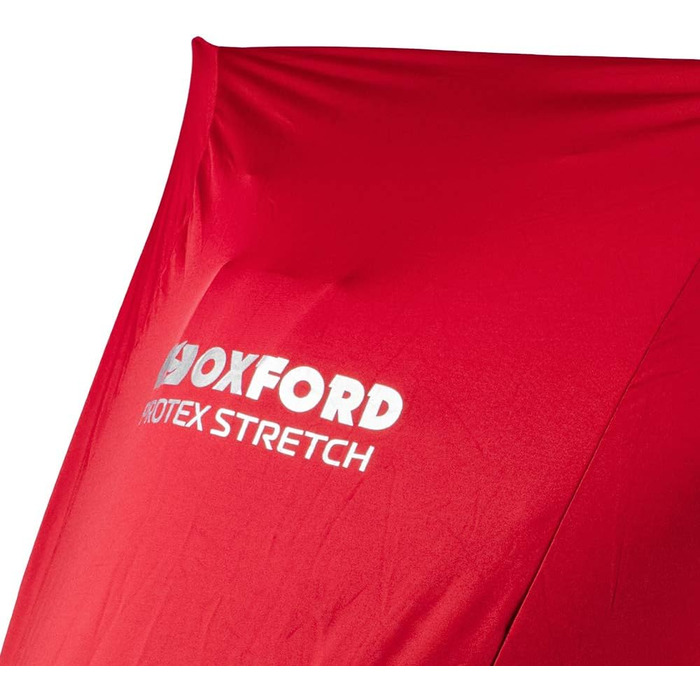 Чохол для мотоцикла Oxford CV174, червоний, для приміщень, 203×83×119 см (розмір S)