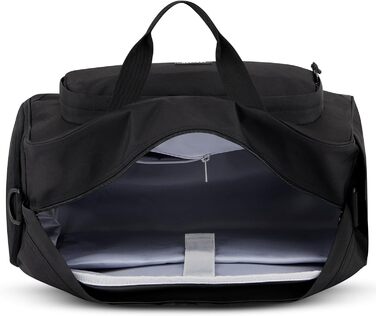 Larkson Weekender Finja Large чорна стильна дорожня сумка з відділенням для взуття, ручна поклажа, водостійка, з переробленого PET, для жінок і чоловіків