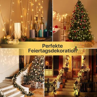 Світлодіодна гірлянда-завіса MAGGIFT Eisregen (5м, 200 LED) для вулиці та дому, водонепроникна IP44, з пультом, таймером та 8 режимами освітлення