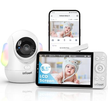 Відеоняня ieGeek з камерою 2.5K/4MP, 5.5